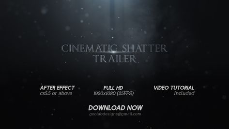 After Effects Projects, After Effects Templates, Creative Video, After Effects, Video Editing, Trailer, Resolution, Media