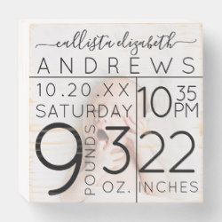 Cute Elegant Birth Stats New Baby Photo Stats Design, Daniella Rose, Newborn Room, Cricut Baby, Birth Announcement Sign, Baby Stats, New Baby Announcements, Bright Photos, Baby Announcements