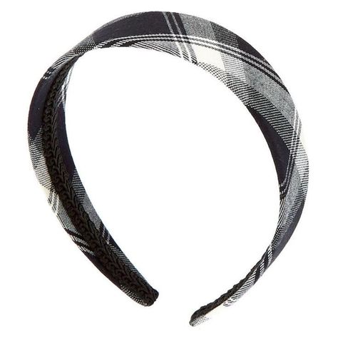 Black And White Accessories, Png Accessories, Accessories Png, Crochet Hairband, Plaid Headband, Gray Headband, Headband Black, Biker Chic, Gothic Accessories