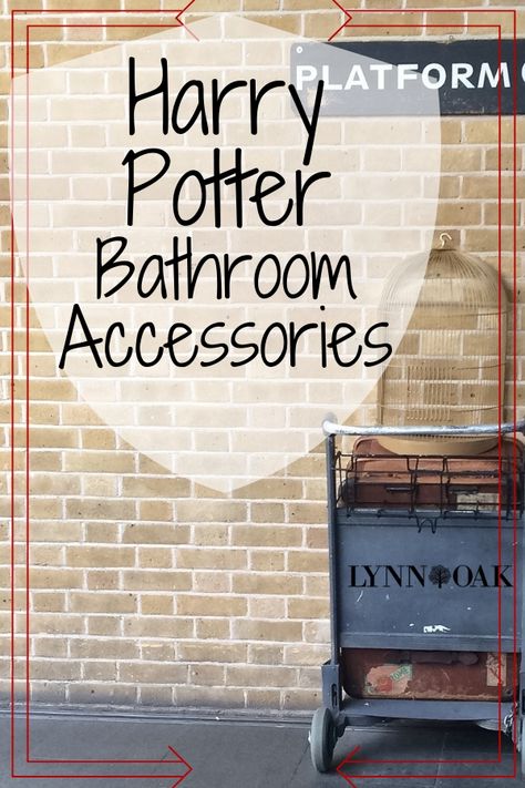 He's also buying his first home and I thought it would be fun to buy him a few Harry Potter bathroom accessories to decorate his master bathroom. Harry Potter Bathrooms, Harry Potter Inspired Bathroom, Prefects Bathroom Hogwarts, Harry Potter Laundry Room, Harry Potter Bathroom Ideas, Harry Potter Bathroom Decor, Hogwarts Bathroom, Harry Potter Now, Harry Potter Kitchen