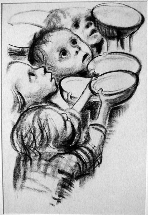 Hungry Kids - Käthe Kollwitz | by Matthew Felix Sun Kathe Kollwitz, German Expressionism, Gcse Art, Art Drawings Sketches, Female Artists, Drawing Sketches, Art History, Art Sketches, A Black