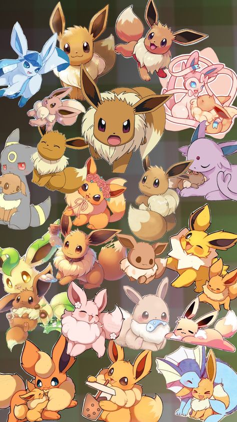 Eevee wallpaper Pokemon Pixel Art, Eevee Wallpaper, Pokemon Pixel, Pokemon Eevee Evolutions, Pokemon Wallpaper, Eevee Evolutions, Pokemon Eevee, Your Aesthetic, Creative Energy