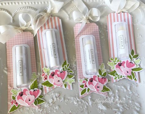 Marybeth’s time for paper: Southern Florals and Lip Balm Lip Balm Box Packaging, Lip Balm Gift Tag, Lip Balm Packaging Ideas, Lip Balm Packaging, Lip Balm Favors, Peppermint Lip Balm, Lip Balm Gift, Eos Lip Balm, Best Lip Balm