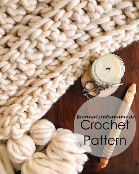 Free Crochet Patterns Using Super Bulky Yarn, Super Bulky Crochet Blanket Pattern, Super Chunky Crochet Blanket Pattern, Super Bulky Crochet Blanket, Super Chunky Crochet Blanket, Chunky Wool Crochet, Chunky Yarn Crochet Pattern, Bulky Yarn Crochet, Chunky Yarn Crochet