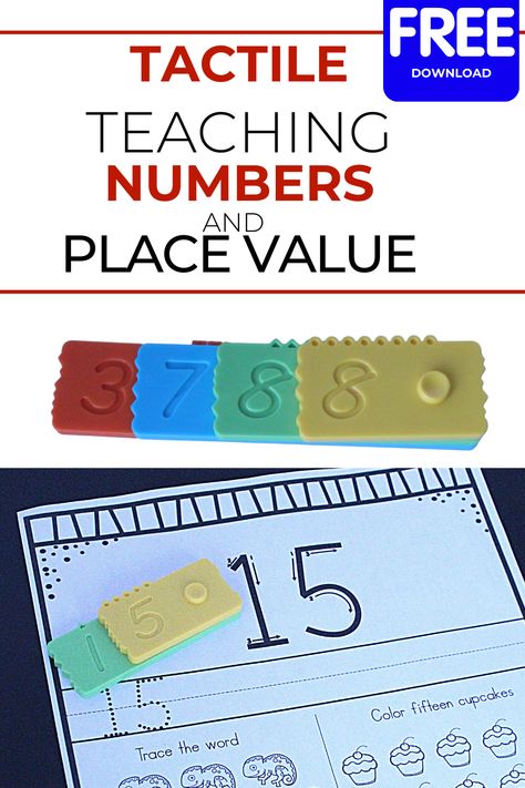 tactile-teaching-place-value Place Value Fun Activities, Math Place Value Games, Place Value Teaching Aid, 1st Grade Writing Prompts, Place Value Interactive Notebook 3rd, Teach Numbers, Printable Handwriting Worksheets, Place Value Interactive Notebook, Handwriting Worksheets For Kids