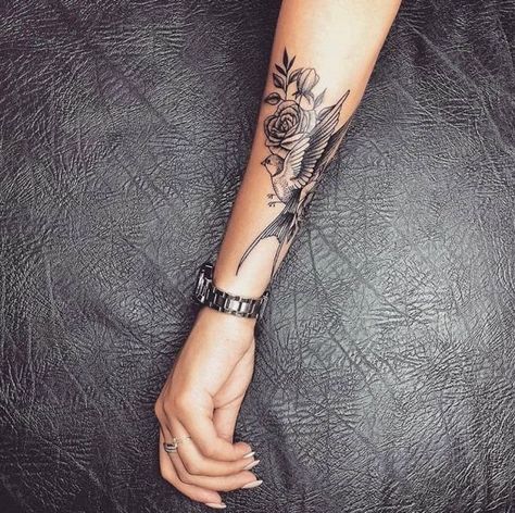 Tattoo Writing Styles, Bird Tattoos Arm, Justice Tattoo, Outer Forearm Tattoo, Inner Forearm Tattoo, Thigh Tattoo Designs, Feminine Tattoo Sleeves, Small Forearm Tattoos, Forarm Tattoos