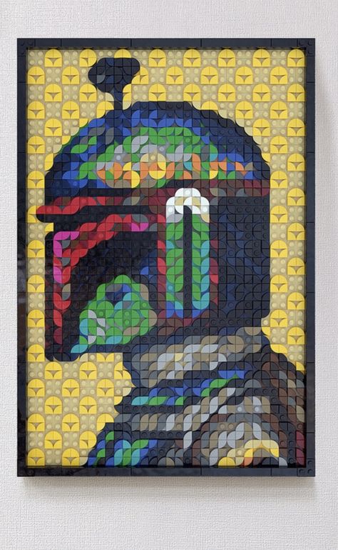 Lego Art Wall, Lego Displays, Lego Painting, Lego Portrait, Lego Diy Crafts, Lego Storage Organization, Lego Dots, Lego Stormtrooper, Lego Organization