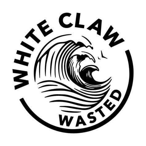 White Claw Logo, White Claw, Art Album, Hard Seltzer, Band Art, Adult Beverages, Album Art, Cricut Projects, Decals Stickers