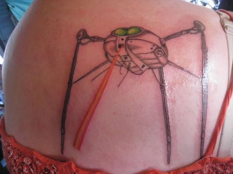 War of the worlds tripod Tripod Tattoo, Tattoo Thoughts, World Tattoo, First Tattoo, The Martian, Tripod, The List, Aliens, Mars