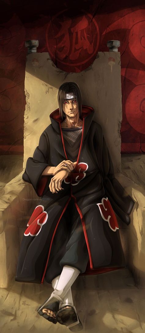 Itachi Uchiha, Now And Then, Naruto, Deviantart, Red, Anime