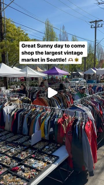 Route66 on Instagram: "10-4pm every Sunday! Come enjoy the Sunday today Seattle 🫶🏻🫶🏻🫶🏻🫶🏻🫶🏻 - - - #thrift #thrifting #thriftstorefinds #thrifting #thrifted #thriftshop #thriftfinds #thrifter #thriftedfashion #thriftedfashion #thriftshopping #vintagefashion #fashion #style #vintagefleamarket #seattle #streetmarket #seattlelife #seattletravel #90sfashion #fashiontrends #trendingfashion #streetwearfashion #streetwear #trendingreels #trendingnow #trending #trendingsongs #trendingaudio #sustainablefashion #sustainable" Seattle Street Style, Seattle Street, Seattle Travel, Vintage Flea Market, Trending Songs, Thrift Finds, Thrift Fashion, Thrift Store Finds, Thrift Shopping