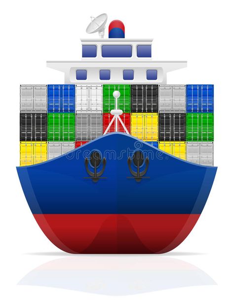 Nautical cargo ship vector illustration vector illustration Cargo Ship Illustration, Ship Illustration, Ship Vector, Cargo Ships, Ship Poster, Cargo Ship, Cargo Shipping, Background Illustration, Illustration Vector