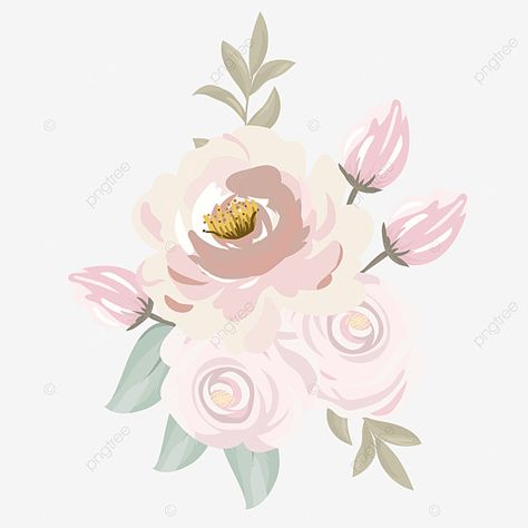 flor de la vendimia,retro,boda,femenino,bonita,florecer,ornamento,decoración,floral,rosa,sonrojo,pastel,lindo Pink Rose Bouquet, Vintage Png, Floral Rosa, Rose Bouquet, Color Rosa, Vintage Pink, Pink Roses, Vector Illustration, Pastel