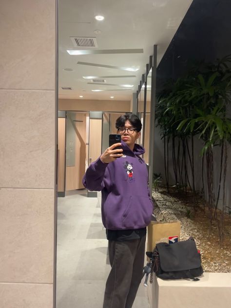 Relaxed movie fit. :) Disney 100, Workout Hoodie, Dark Purple, Oversized Fits, Instagram Photos, Photo And Video, Instagram Photo, Purple, Disney