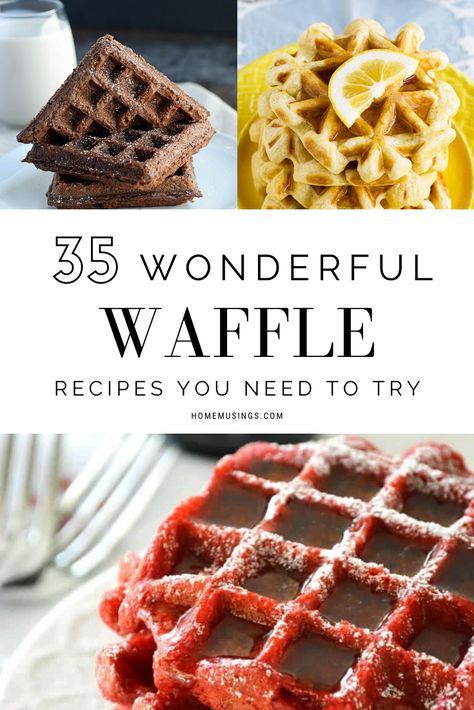 Fancy Waffles, Waffle Donut Recipe, Waffle Creations, Savory Waffle Recipe, Waffle Ideas, Waffle Breakfast, Waffles Breakfast, Waffle Iron Recipes, Dessert Waffles