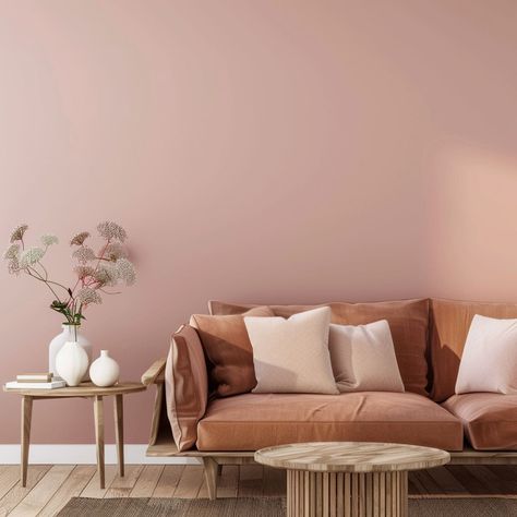 12 Colors That Go Well With Brown - Rhythm of the Home Pink And Brown Room, Orange Color Combinations, Brown Leather Couch, Yellow Furniture, Brown Rooms, Popular Interior Design, Brown Couch, Earthy Style, Red Color Schemes