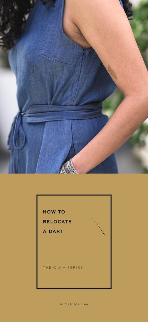 ISSUE 78 - Rotating a dart on a bodice — In the Folds Sewing Darts In A Shirt, Back Darts Sewing, Add Darts To Shirt, How To Add Darts To A Pattern, Bodice Darts, Dart Tips, Bust Dart, Jumpsuit Fitted, Glue Tape