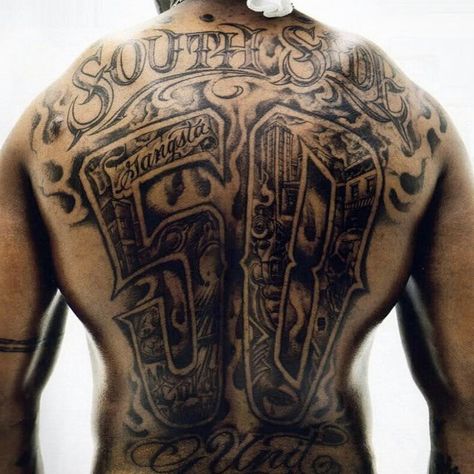 50 Cent Tattoo Ideas, 50 Cent Tattoo, Curtis Jackson, Brian Dawkins, Full Back Tattoos, Tattooed Men, Awesome Tattoos, 50 Cent, Random Ideas