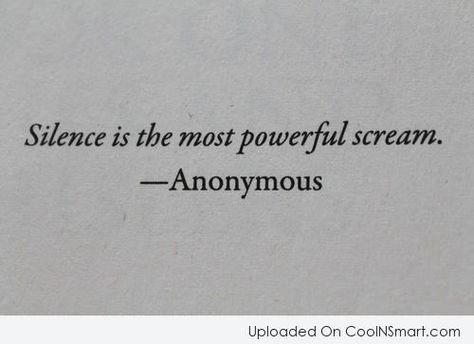 Silence is the most powerful scream. Description from pinterest.com. I searched for this on bing.com/images Inspirerende Ord, Motiverende Quotes, Poem Quotes, Deep Thought Quotes, Quote Aesthetic, Typewriter, Pretty Words, Most Powerful, Pretty Quotes