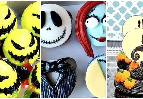 Looking for Nightmare Before Christmas cupcakes? This enormous collection will help you find the perfect spooky cupcake for any occasion. Jack Skellington Cupcakes, The Nightmare Before Christmas Cupcakes, Jack And Sally Cupcakes, Nightmare Before Christmas Sweets, Nightmare Before Christmas Treats, Easy Nightmare Before Christmas Cake, Simple Nightmare Before Christmas Cake, Sally Cupcakes Nightmare Before Christmas, Nightmare Before Christmas Cupcakes