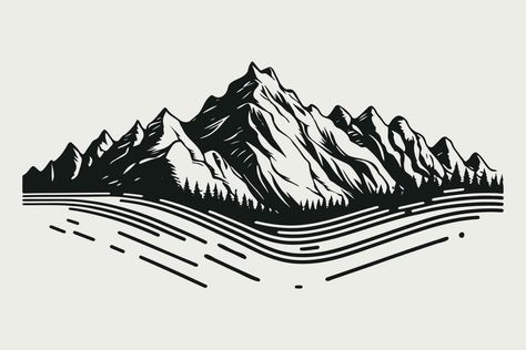 Mountain vector, Mountain silhouette, assorted mountain tree vector, Hand drawn mountain vector, mountain icon illustrations Mountain Logo Vector, Mountain Vector Illustration, Mountain Icon, Icon Illustrations, Mountain Vector, Running Vector, Vector Mountain, Mountain Sketch, Mountain Tree