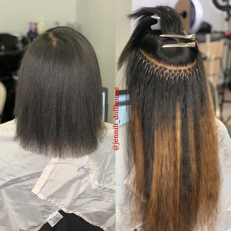 Instant color without adding any additional stress to your hair‼️ Gotta love #itiphair #microlinks 😍I’m loving this new color line… Microlinks Black Hair, Itip Hair Extensions, Micro Loop Hair Extensions, Color Extensions, Weave Styles, Line Love, Black Hair With Highlights, Twist Styles, Color Lines