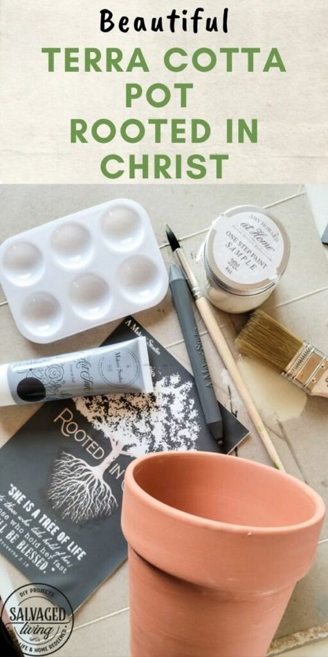 Terracotta Pot Gift Ideas, Simple Christian Crafts For Adults, Relief Society Craft Ideas, Retreat Crafts For Women, Ladies Group Craft Ideas, Paint Terra Cotta Pots Ideas, Womens Retreat Crafts, Small Terra Cotta Pot Crafts, Diy Group Crafts For Adults