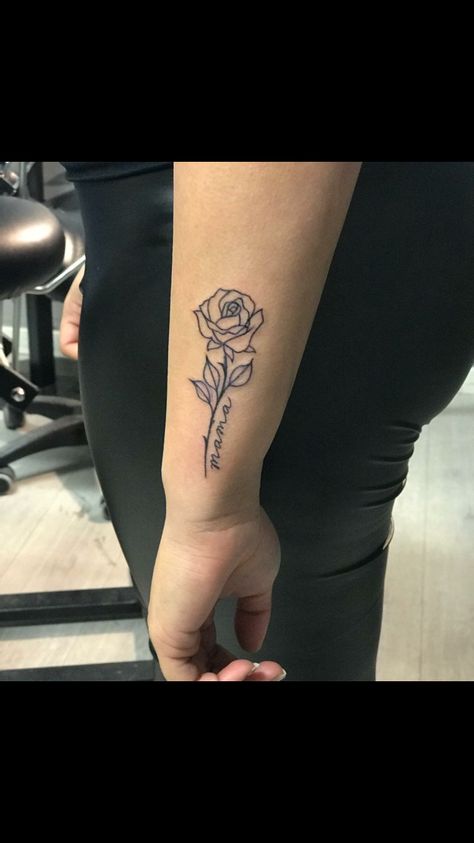 this kinda line work Tattoos Ribs, Tattoos Hip, Tattoos Words, Tattoos Forearm, Rose Tattoo Forearm, Tattoos Rose, Tattoos Traditional, Catrina Tattoo, Traditional Rose