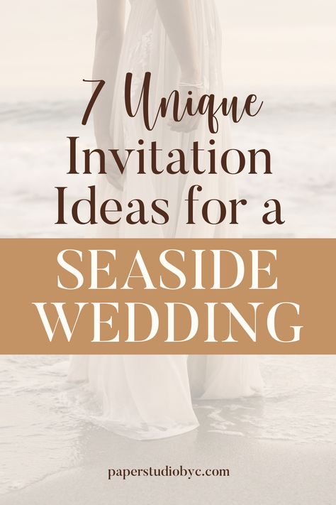 Wedding Invitations For Beach Wedding, Wedding Invitation Beach Theme, Beach Wedding Invitations Ideas, Ocean Inspired Wedding, Seaside Wedding Invitations, Wedding Invitation Card Wording, Coastal Chic Wedding, Coastal Wedding Invitations, Starfish Wedding Invitations