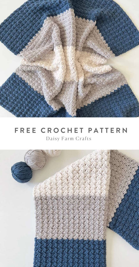 Free Crochet Pattern from Daisy Farm Crafts! Baby Beluga, Crochet Waffle, Daisy Farm Crafts, Crochet Waffle Stitch, Beginner Friendly Crochet, Daisy Farm, Granny Square Crochet Patterns Free, Crocheting Patterns, Crafts Crochet