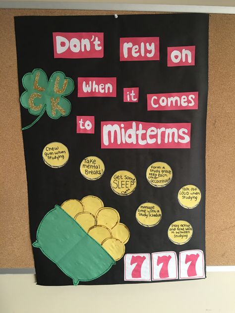 March Board Ideas, March Bulletin Board Ideas College, March Ra Bulletin Boards, Ra Bulletin Board Alcohol, Ra Bulletin Boards Academic Success, March Bulletin Board Ideas, Resident Assistant Boards, Resident Assistant Programs, Midterms Bulletin Board Ra