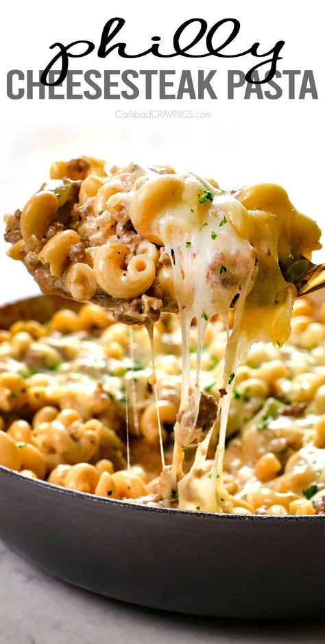 Philly Cheesesteak Hamburger Helper, Philly Pasta, Philly Cheesesteak Pasta, Cheesesteak Pasta, Cheddar Sauce, Ground Beef Pasta Recipes, Beef Pasta Recipes, Steak Pasta, Ground Beef Pasta