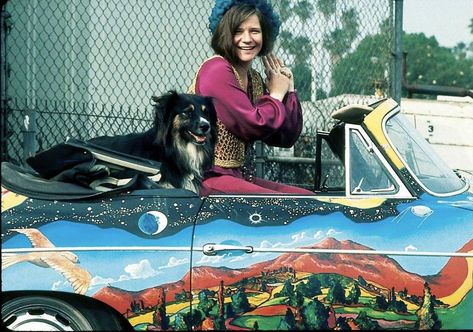 janis joplin and her porsche Janis Joplin Car, History Of Universe, Janis Joplin Porsche, Me And Bobby Mcgee, 1964 Porsche, Lady Stardust, National Pet Day, Laurel Canyon, Janis Joplin