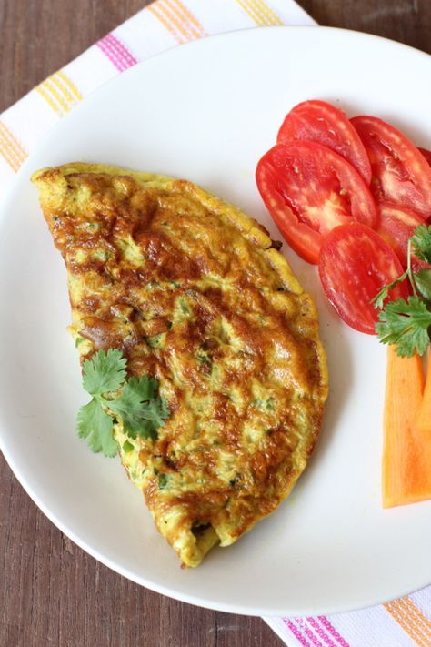 Masala Omelette, Telur Dadar, Healthy Finger Foods, Omelets Recipe, Omelette Recipe, Indian Breakfast, Delicious Breakfast Recipes, Tofu Recipes, Omelet