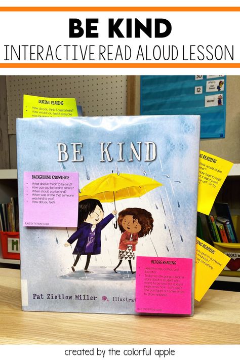 Reading Engagement Strategies, Classroom Sel, Showing Kindness, Interactive Read Aloud Lessons, Teaching Kindness, Books About Kindness, Social Emotional Learning Lessons, Read Aloud Activities, Interactive Read Aloud