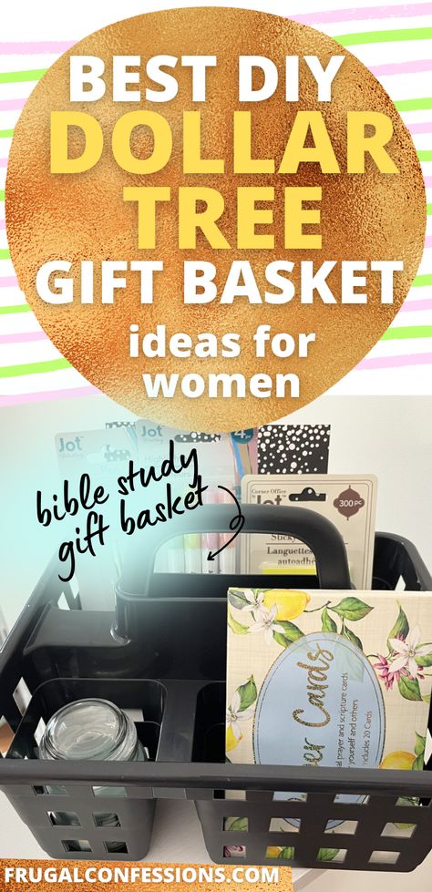 DIY Dollar Tree gift baskets - these are just soooo cool. I had no idea you could find these things at the Dollar Tree! Such great ideas for Christmas, birthdays, Mother's Day, and more. Gift Baskets For Ladies, Cheap Birthday Gifts For Sister, Nail Care Gift Basket Ideas, Cricut Gift Basket Ideas, Ladies Gift Basket Ideas, Dollar Tree Gifts For Women, Birthday Gift Basket Ideas For Women, Dollar Tree Gift Basket Ideas For Women, Burr Basket For Mom