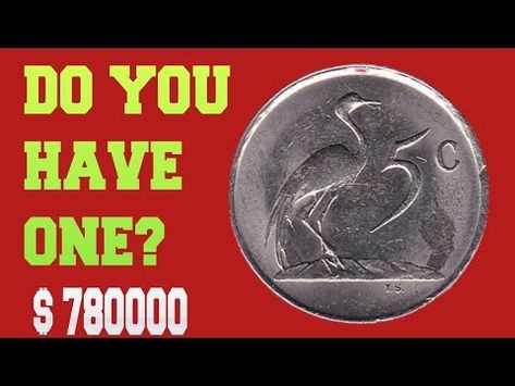 (267) TOP Ultra rare most valuable South Africa 5 cent 1968 worth a million dollars could make you Rich 🤑 - YouTube Old Coins Price, Valuable Pennies, Old Coins Worth Money, Rare Coins Worth Money, A Million Dollars, Coin Prices, Valuable Coins, Error Coins, 5 Cents