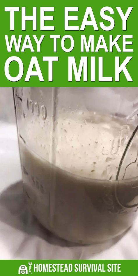 Oak Milk Recipe, Making Oat Milk, Protien Smoothies Recipes, Make Oat Milk, Bulgur Recipes, Peach Smoothie Recipes, Oat Milk Recipe, How To Make Oats, Detox Smoothie Recipes