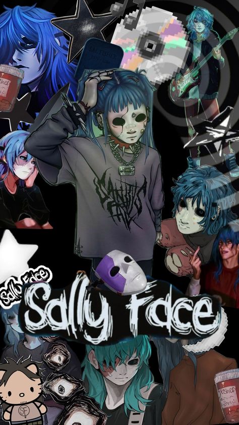 #Sallyface#Sal# Sally Face Head Cannons, Sanity Falls Logo Sally Face, Sally Face Pc Wallpaper, Sal Fisher X Y/n, Sal Fisher Without Mask, Sal Fisher Pfp, Sally Face Edits, Sally Face Ashley, Travis Sally Face