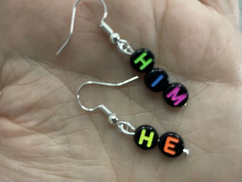 Pride Jewelry Diy, Lgbtq Earrings, Gay Earrings, Pride Crafts, Gay Jewelry, Library Resources, Pride Earrings, Pride Jewelry, Little Earrings