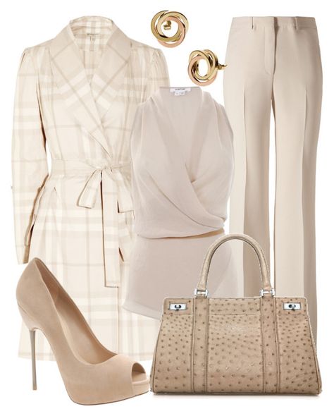 "Winter Whites" by esha2001 ❤ liked on Polyvore featuring Etro, Burberry, Helmut Lang, ALDO, Tiffany & Co. and Michael Kors Winter Whites, فستان سهرة, White Outfit, Outfit Trends, Classic Casual, Work Attire, Mode Inspiration, Polyvore Outfits, Work Fashion