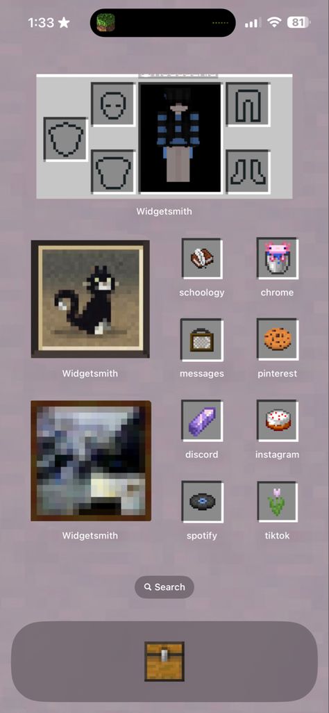 Video Game Iphone Layout, Minecraft Aesthetic Widget, Nintendo Homescreen Layout, Minecraft Widgets Aesthetic, Minecraft Phone Layout, Gaming Homescreen, Minecraft Phone Theme, Roblox Homescreen, Game Home Screen