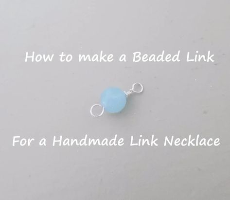 DIY How to Make a Beaded Link for Necklace : 17 Steps - Instructables How To Make Necklaces With Beads, Bent Nose, Jewerly Making, How To Make Necklaces, Cool Diy Projects, Blue Chalcedony, Diy Videos, Cool Diy, Link Necklace