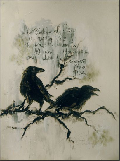 Francine Turk - artist   nudes & grave rubbings Raven Drawings, Black Birds, Crows Ravens, Animal Totems, Sketchbook Inspiration, Whimsical Art, Types Of Art, Black Bird, Spirit Animal