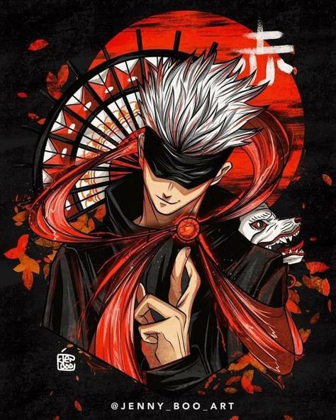 Ninja Art, Anime Wall, Anime Tshirt, Graphic Tshirt Design, Anime Canvas, Gojo Satoru, Anime Tattoos, Cool Anime Pictures, Anime Sketch