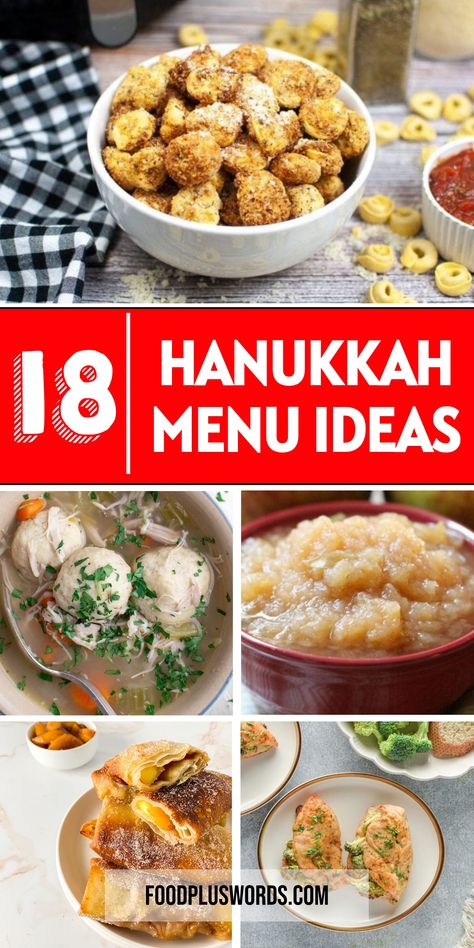 Celebrate the Festival of Lights with delicious Hanukkah dinner recipes that will delight your tastebuds and warm your heart. From classic latkes to comforting brisket, these easy Hanukkah recipes are perfect for sharing with loved ones during the holiday season.  | Jewish Cuisine | Jewish Food Recipes | Jewish Holiday Recipes | Hanukkah Brisket Recipes, Hanukkah Meals, Easy Hanukkah Recipes, Easy Winter Dinner Recipes, Easy Winter Dinner, Hannukah Crafts, Jewish Food Recipes, Slow Cooker Applesauce, Hanukkah Dinner