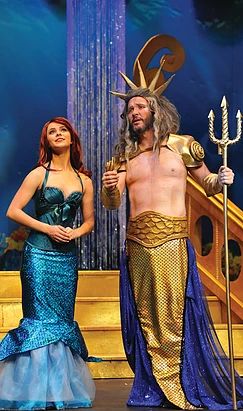 The Little Mermaid Costume & Backdrop Rentals Boy Mermaid Costume, Little Mermaid Costumes Musical, Little Mermaid Musical Set Design, King Triton Costume, Flounder Costume, The Little Mermaid Costume, Under The Sea Costumes, Little Mermaid Makeup, The Little Mermaid Musical