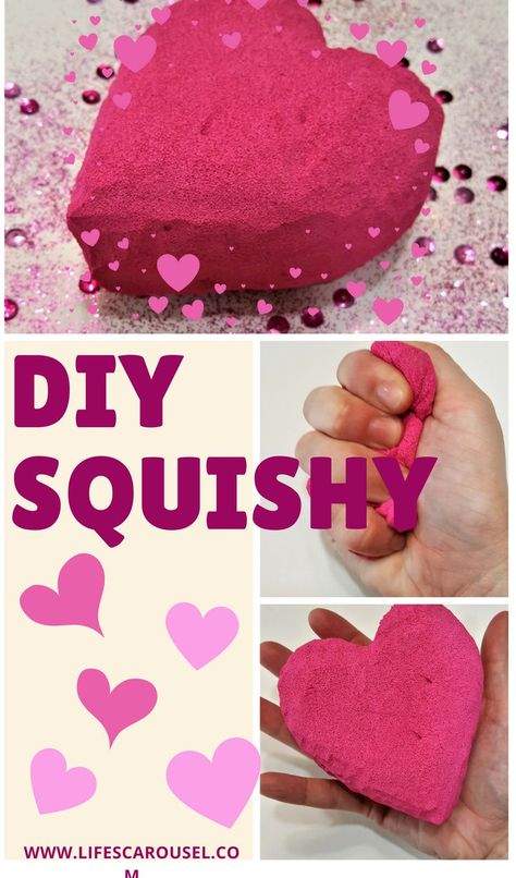 DIY Heart Squishy | How to make a squishy! Perfect for friend or classmate presents. Squishies are sooo popular right now - use these instruction for a homemade squishy. Diy Squishies, Homemade Squishy, Diy Squishy, Playful Parenting, Squishies Diy, Kid Summer, Sensory Board, Single Parents, Diy Heart