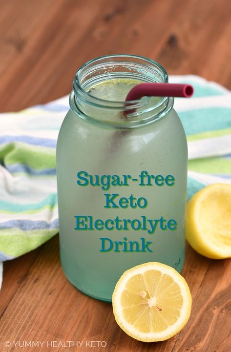 Correct an electrolyte imbalance and eliminate the effects of Keto Flu with this all-natural, Keto Electrolyte Drink that is easy to make and sugar-free. #keto #homemade #recipe Keto Electrolyte Drink, Electrolyte Drink Recipe, Homemade Electrolyte Drink, Keto Electrolytes, Electrolyte Water, Low Carb Drinks, Electrolyte Drink, Low Carb Diet Plan, Keto Drink