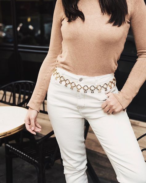 Alessia Sica on Instagram: “Golden ✨ #alessiasica #accessories #belt #design” Belt Design, White Jeans, Pants, On Instagram, Instagram, Design, Trousers